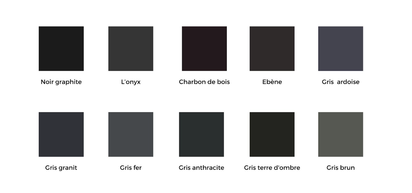 Couleurs de noirs - Tendances en 2023